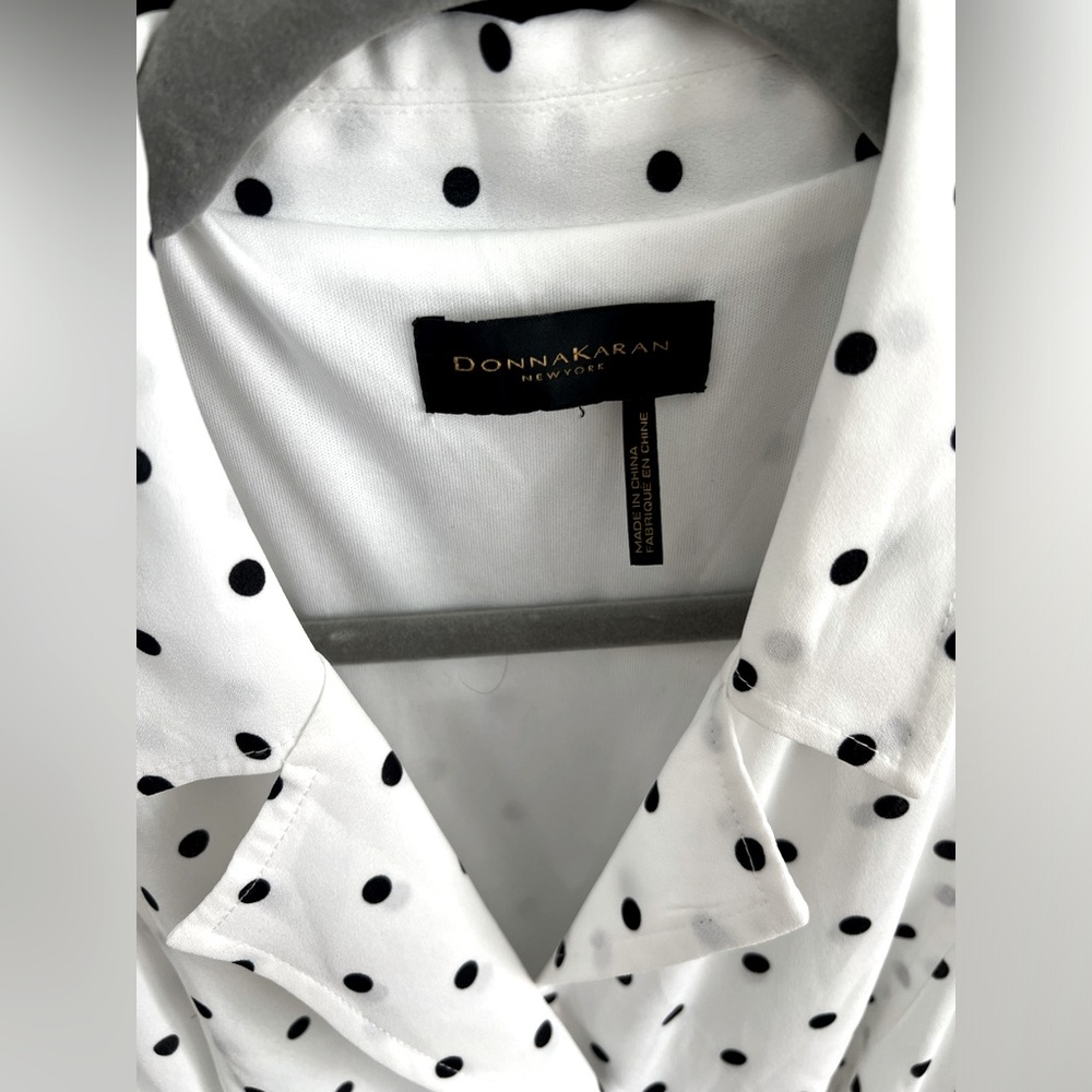 Donna Karan Polka Dot Dress - Picture 3 of 9